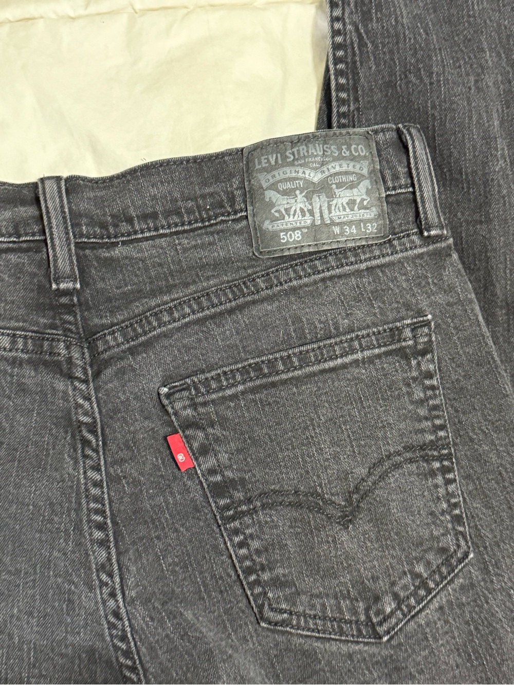 Levi's Men’s Gray Relaxed 508 Jeans
